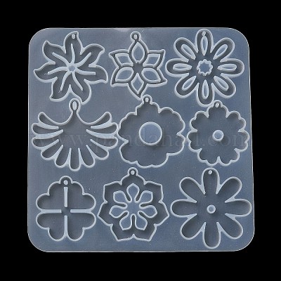 Силиконовые Молды для подвесок в виде цветов своими руками X1-DIY-G100-01B-1