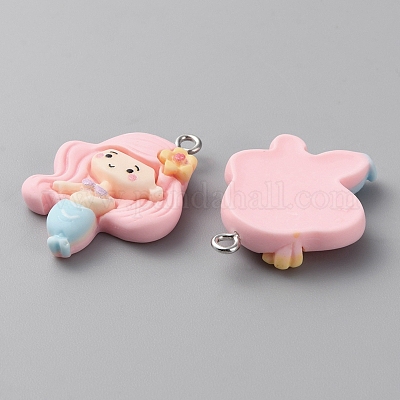 Подвески из непрозрачной смолы с морскими животными RESI-CJC0023-02C-1