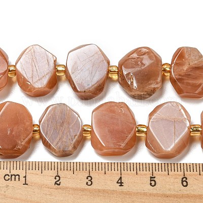 Натуральный Sunstone бисер пряди G-G072-A03-02-1