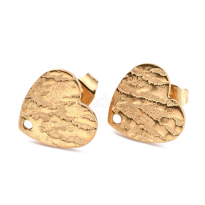 Ионное покрытие (ip) 304 нержавеющая сталь гвоздики фурнитура для сережек EJEW-O104-09G-1