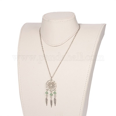 Железа кулон ожерелья NJEW-JN01342-1