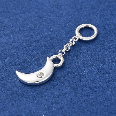 925 подвеска-кисточка из стерлингового серебра с прозрачным кубическим цирконием STER-A032-04B-S-1