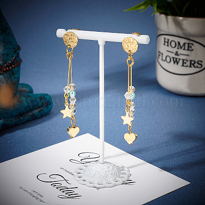 Фурнитура для сережек-гвоздиков из нержавеющей стали 304 с вакуумным покрытием pvd STAS-PH0001-07G-1