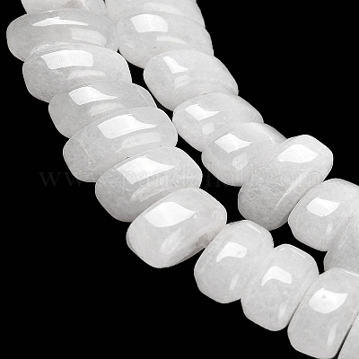 Бусины из натурального белого нефрита G-Q167-B01-01-1