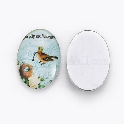 Прозрачные стеклянные кабошоны GGLA-MSMC002-07-1