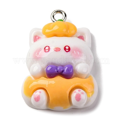 Подвески из непрозрачной смолы на тему хэллоуина RESI-D075-03E-1