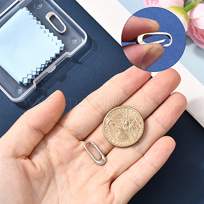 2 шт. 925 кольца-пружинки из стерлингового серебра STER-BBC0008-74-1