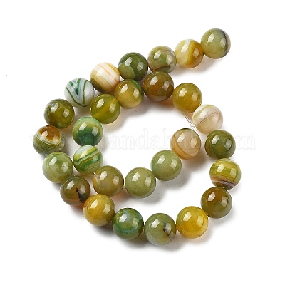 Природные многоцветные агат бисер пряди G-A261-B14-14mm-1