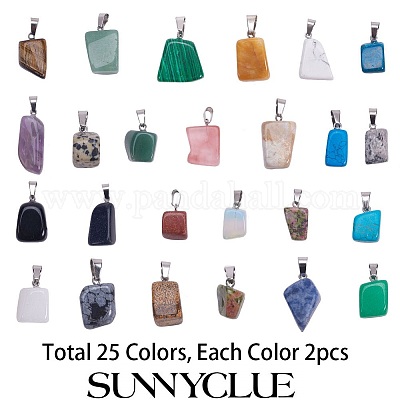 Природные и синтетические смешанные каменные подвески G-SC0001-02P-1