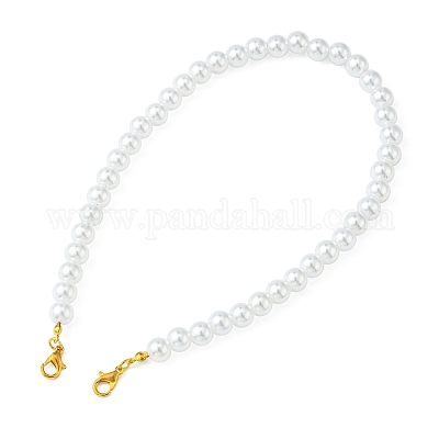 Абс пластик имитация жемчуга круглые бусы кошелек ремни AJEW-FZ00008-1