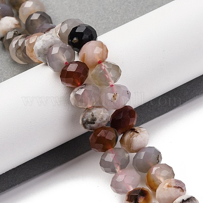 Натуральные вишневые агатовые бусины G-K380-A42-03-1