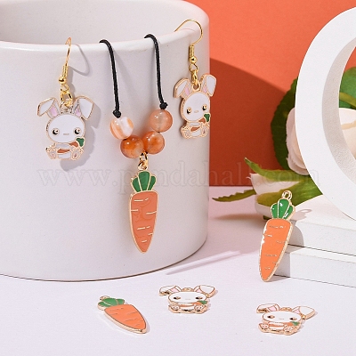 50шт 2 стиля подвески из сплава с эмалью ENAM-LS0001-26LG-1