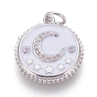 Латунные микро проложить кубического циркония подвески KK-O113-04P-D-1