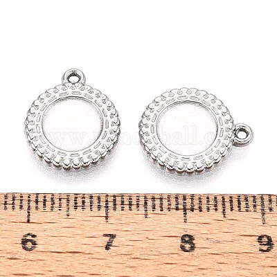 Оправы для подвесок из нержавеющей стали 304 в виде кабошонов STAS-T067-09P-1