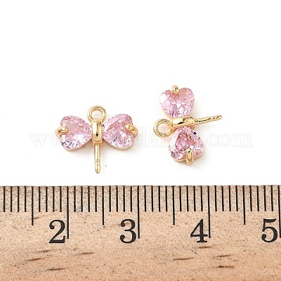 Латунный микро-паве кубический цирконий KK-L250-07G-1