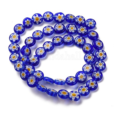 Ручной работы millefiori стеклянные бусины нитки LAMP-G164-12C-1