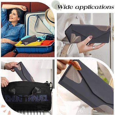 2 шт. футляр для хранения очков из искусственной кожи AJEW-NB0003-42-1