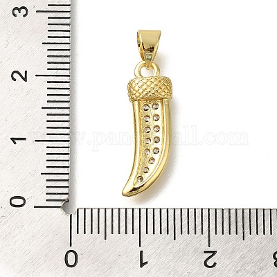 Стойки обшивки латунь микро проложить Циркон подвеску KK-Z086-64G-02-1