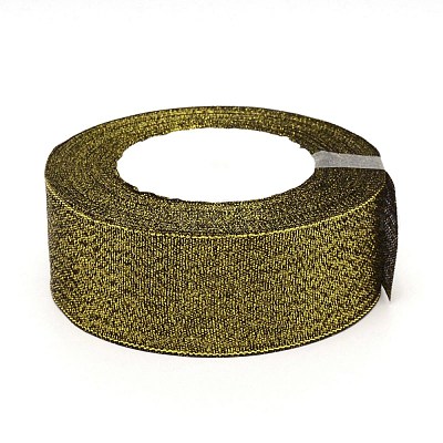 チロリアンテープ グリッターパウダー ギフト包装用 黄緑 1-5/8インチ