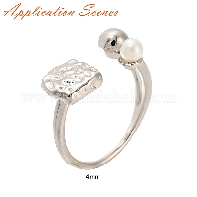 Латунные открытые манжеты с застежкой-колышком&nbsp;LS-KK-E055-02P-01-1