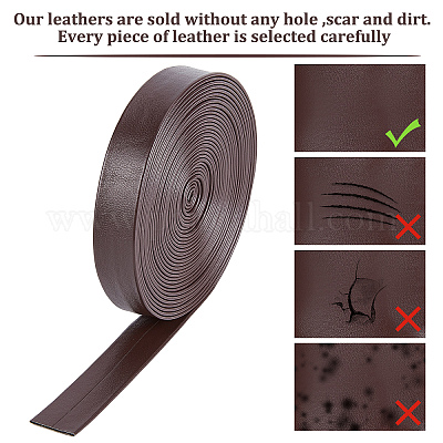 Мягкий плоский шнур из искусственной кожи LC-WH0006-02C-02-1