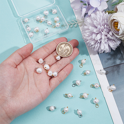 30шт. подвеска из натурального культивированного пресноводного жемчуга 2 цветов&nbsp;PALLOY-GA00037-1