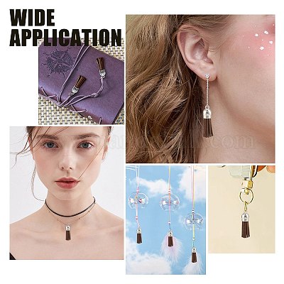 100 шт. Искусственная замша подвеска с кисточкой украшения FIND-SC0002-29E-1