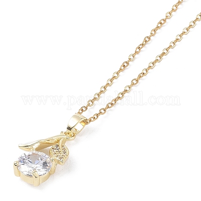 201 ожерелье из нержавеющей стали с цепочкой NJEW-P309-15A-G-1