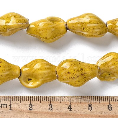 Фарфоровые бусины ручной работы серии «Океан» PORC-R002-04F-1