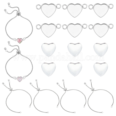 Набор для самостоятельного изготовления браслета в форме сердца DIY-UN0005-29-1