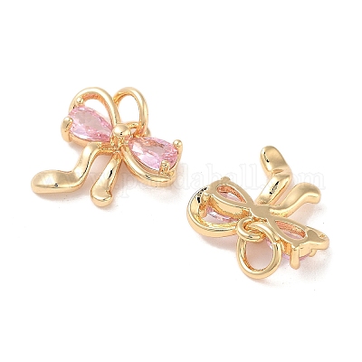 Латунные микро проложить кубического циркония подвески KK-B102-12G-03-1