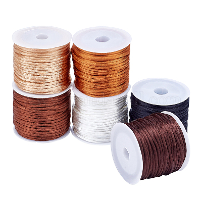 1.5 mm Nylon Satin Cord Beading Braided Thread String for Macrame Bracelets  Chinese Knotting,Necklaces,Jewelry Making 