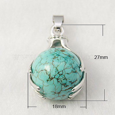Природные и синтетические Gemstone подвески G-G074-M-1