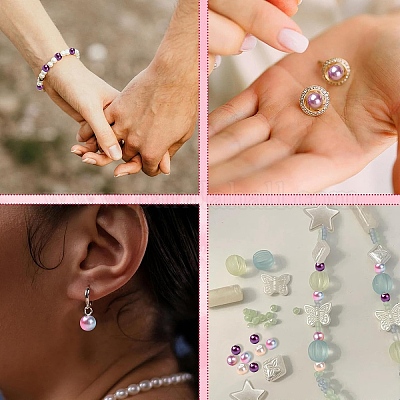 5 цвет abs пластмасса имитация жемчужные бусины KY-YW0001-63D-1