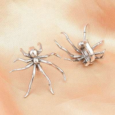 Серьги-манжеты в форме паука из хирургической нержавеющей стали 316 EJEW-C160-03AS-1