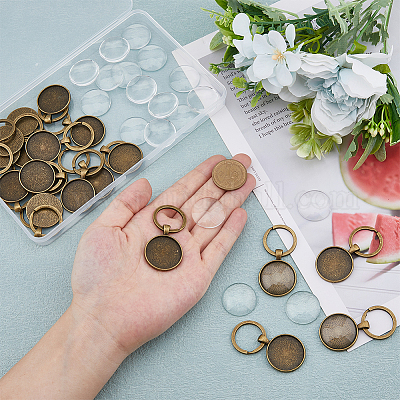 Брелок из сплава с кабошонами KEYC-DC00001-1