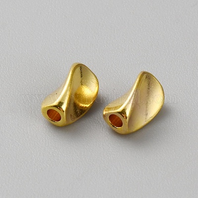 Латунные витые бусы KK-WH0081-77G-1