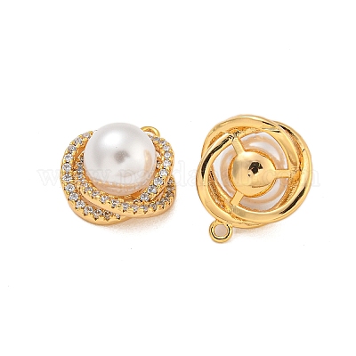 Латунные микро проложить кубического циркония подвески KK-U036-18G-1