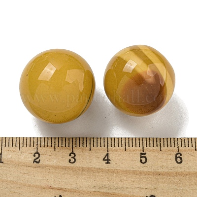 Натуральные Мукаитовые круглые фигурки в виде шаров G-P532-02A-31-1