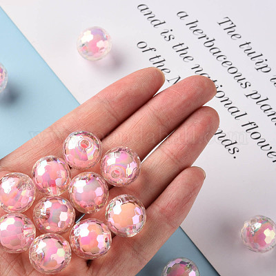 Perles en acrylique transparente&nbsp;TACR-S152-14B-A01-1