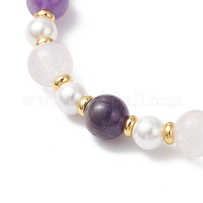 Браслеты с подвесками в виде бабочек из латуни с микропаве из прозрачных кубических цирконий BJEW-JB12848-1