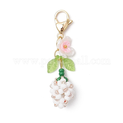 Подвеска в виде цветочного бутона HJEW-MZ00275-1