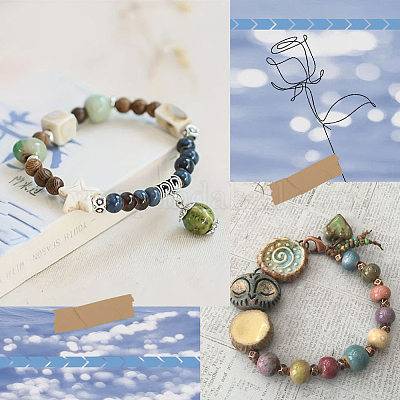 Ручной фарфоровые керамические шарики PORC-SP0001-01-1