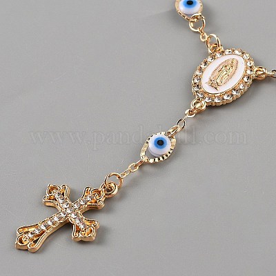 Сплав браслеты от сглаза BJEW-WH0817-002G-03-1