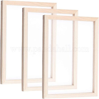 Wooden Paper Making Mould Frame Screen Papermaking Handmade DIY Paper  Crafts 20x30cm 