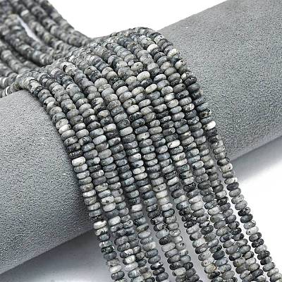 Природные лабрадорита бисер нитей G-P575-A50-4x2mm-1