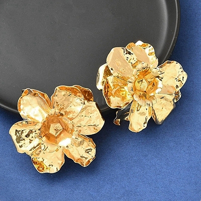 Серьги сплава EJEW-D300-02G-06-1