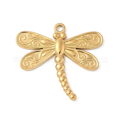 Подвески в виде стрекоз из нержавеющей стали 304 STAS-S186-08C-G-1