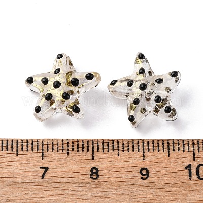 Бусы лэмпворк ручной работы LAMP-I027-09K-1