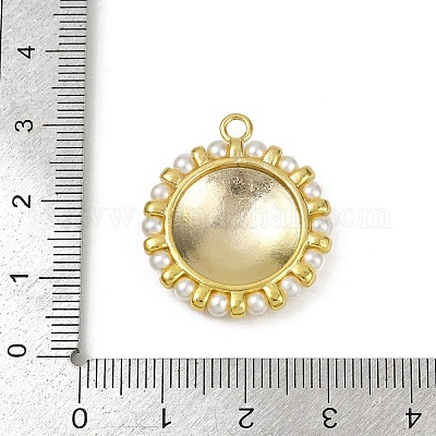 Подвески из латунного пластика и жемчуга KK-M322-49G-1